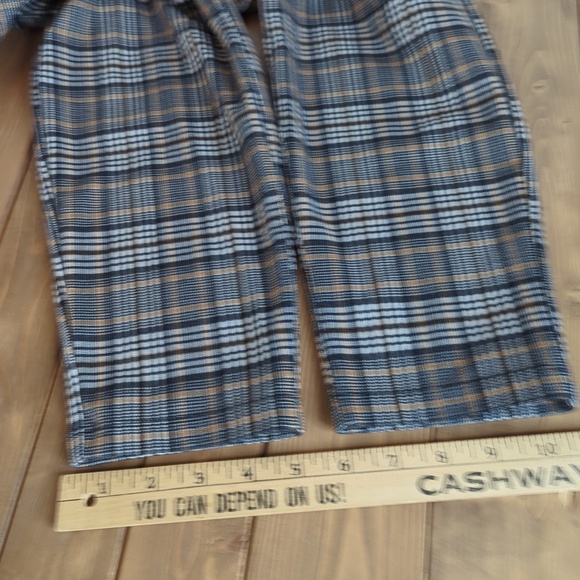 Sanctuary x Anthropologie Plaid Carnaby Kick Crop Pull on Pants - Picture 10 of 13